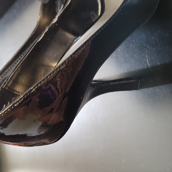 Madeleine Stuart Black Patent Heels Size 8.5 - Picture 4 of 7